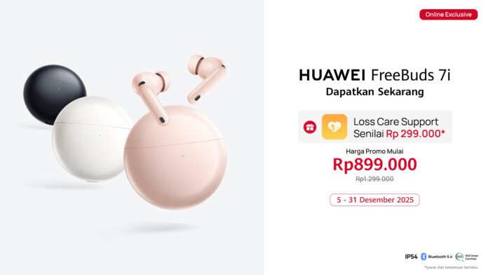 HUAWEI FreeBuds 7i Bikin Dengerin Musik dan Telponan Jadi Lebih Jelas Berkat AI Call Noise Cancellation