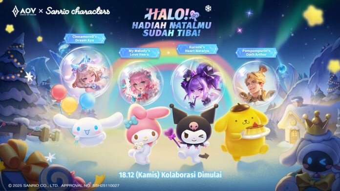 Dunia Athanor Dipenuhi Keceriaan! AOV Snow Festival Hadirkan Kolaborasi Imut dengan Sanrio characters
