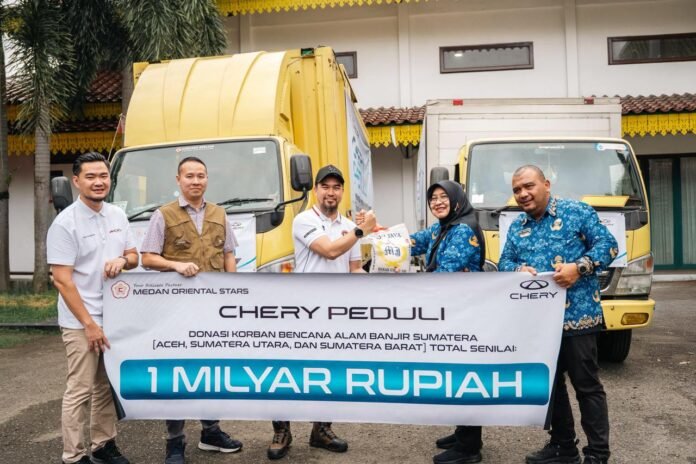 Chery Perkuat Komitmen ESG di Indonesia Melalui Program Tanggap Bencana untuk Korban Banjir di Kota Medan
