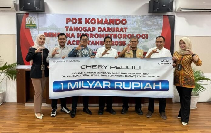 Chery Hadir Bersama Masyarakat Terdampak Banjir dan Longsor di Aceh dan Sumatera, Salurkan Bantuan dan Dukungan Pemulihan Mobilitas