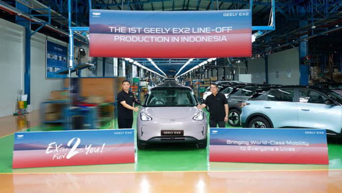 Geely Resmi Mulai Perakitan Lokal Geely EX2 dengan TKDN 46,5%, Perkuat Basis EV di Indonesia