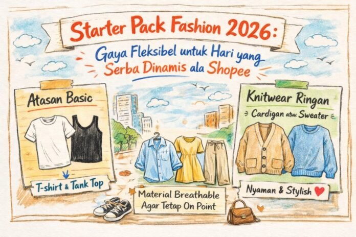 Starter Pack Fashion 2026: Gaya Fleksibel untuk Hari yang Serba Dinamis ala Shopee