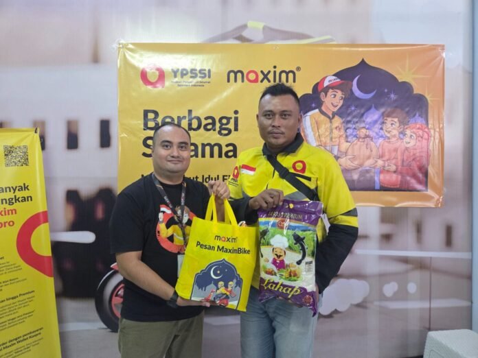 Perkuat Solidaritas Ramadan, Maxim Gorontalo Salurkan Sembako dan Siapkan BHR untuk Mitra Pengemudi