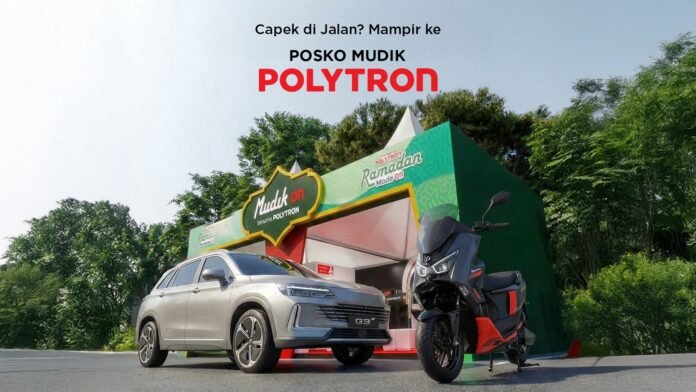 Pertama Kali, Polytron Hadirkan Posko Mudik Pertama untuk Temani Perjalanan Pemudik dengan Mobil Listrik Polytron G3 Series