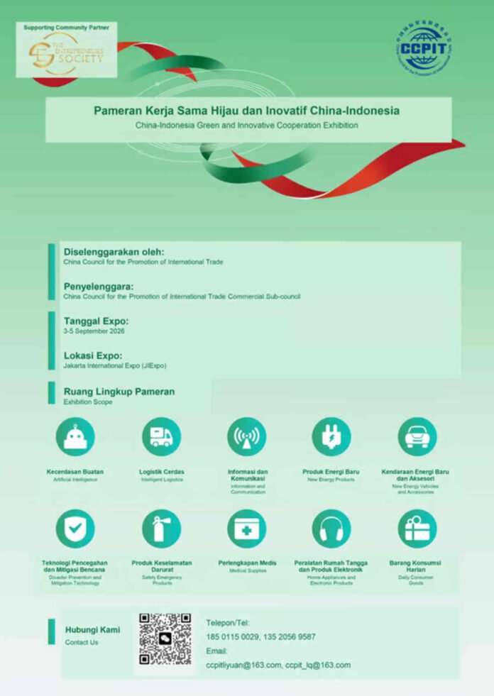 Pameran Kerja Sama Sustainability (Green) dan Inovatif China-Indonesia 2026 Segera Hadir